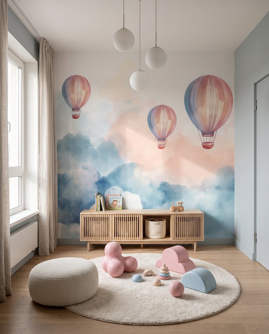 Hőlégballonok a felhők felett — lakásbelső 3