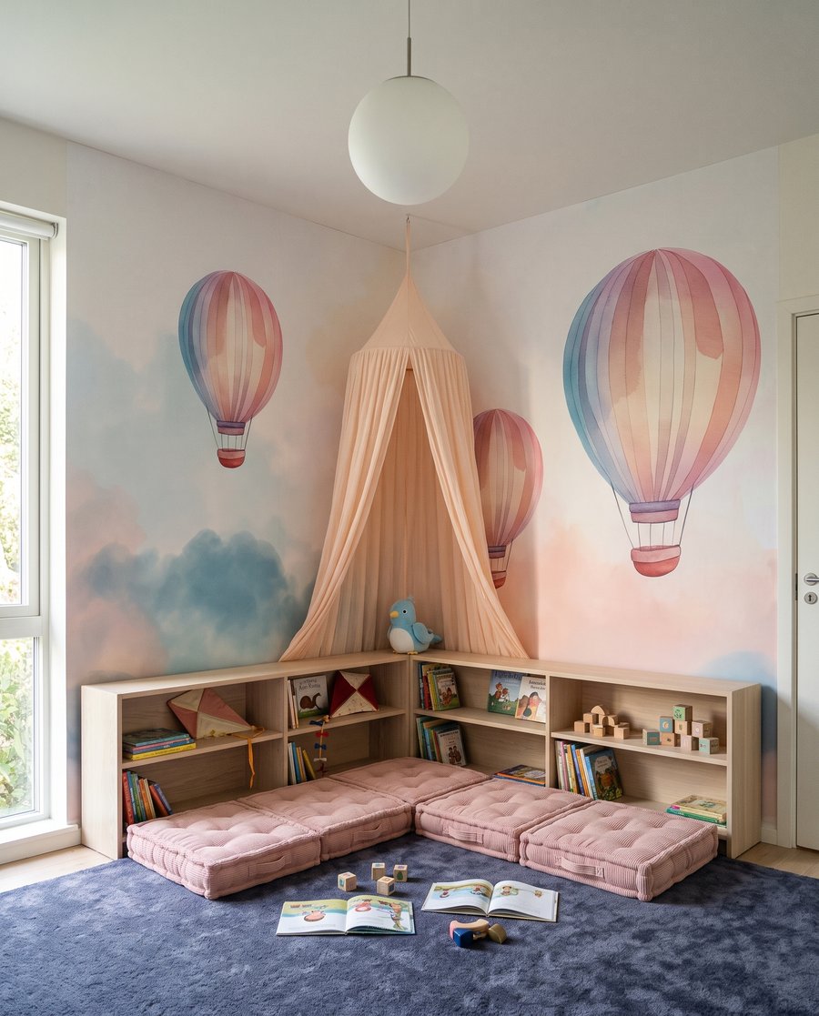 Hőlégballonok a felhők felett — lakásbelső 4