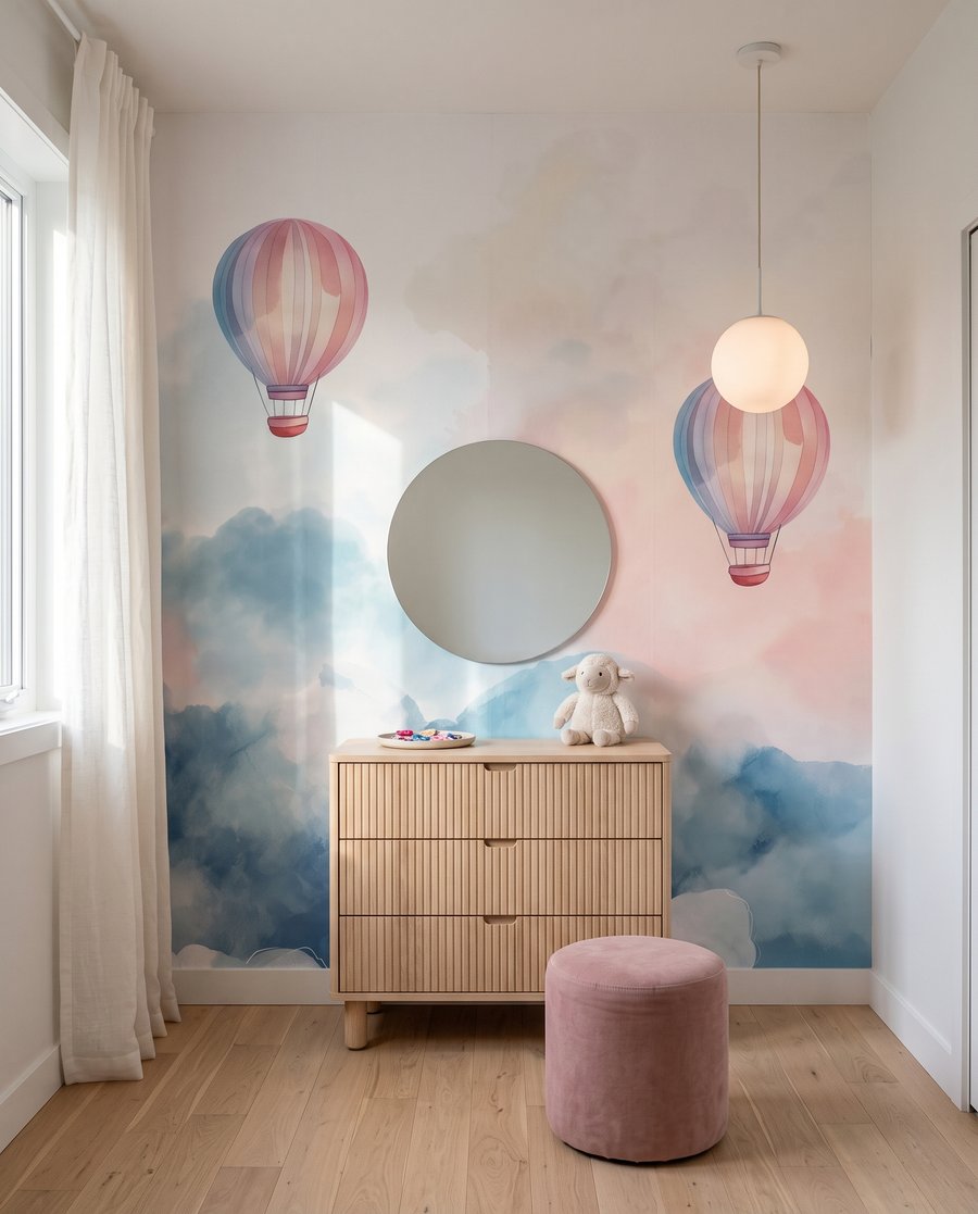 Hőlégballonok a felhők felett — lakásbelső 5