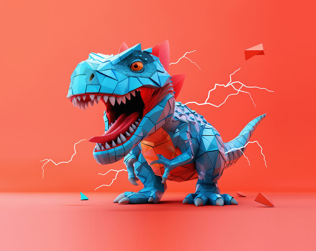 Kék dinoszaurusz — teljes motívum