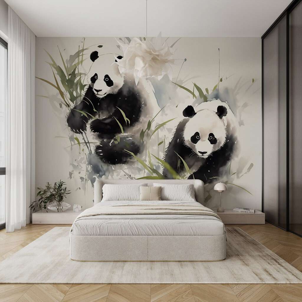 Két panda bambusz között — lakásbelső 1