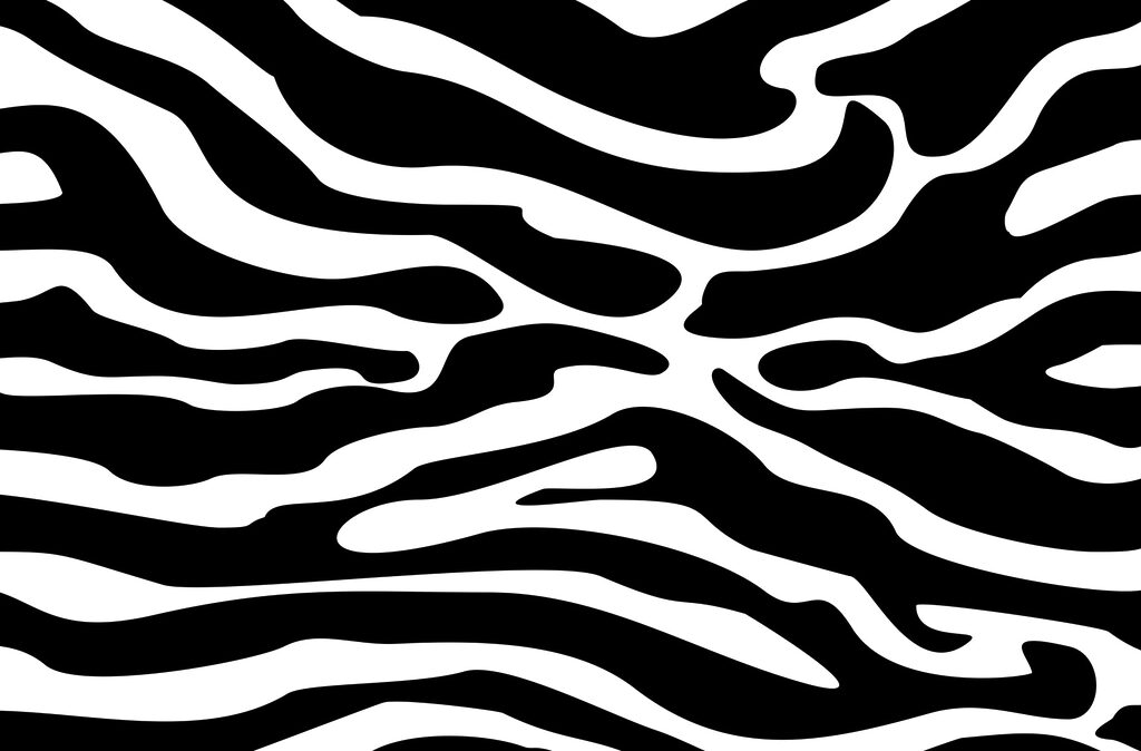 Széles zebravonalak fekete-fehérben — teljes motívum