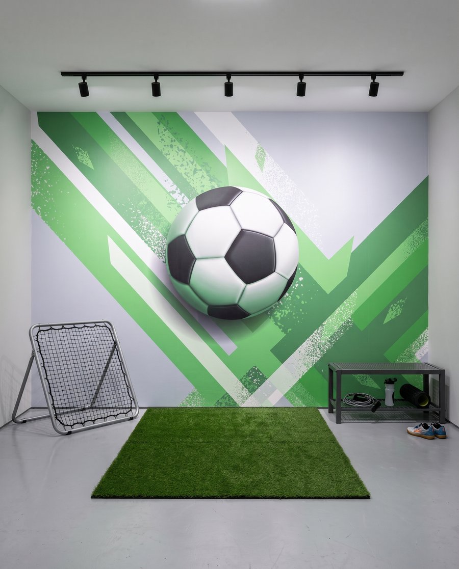 Futball ferde színsávok — lakásbelső 6
