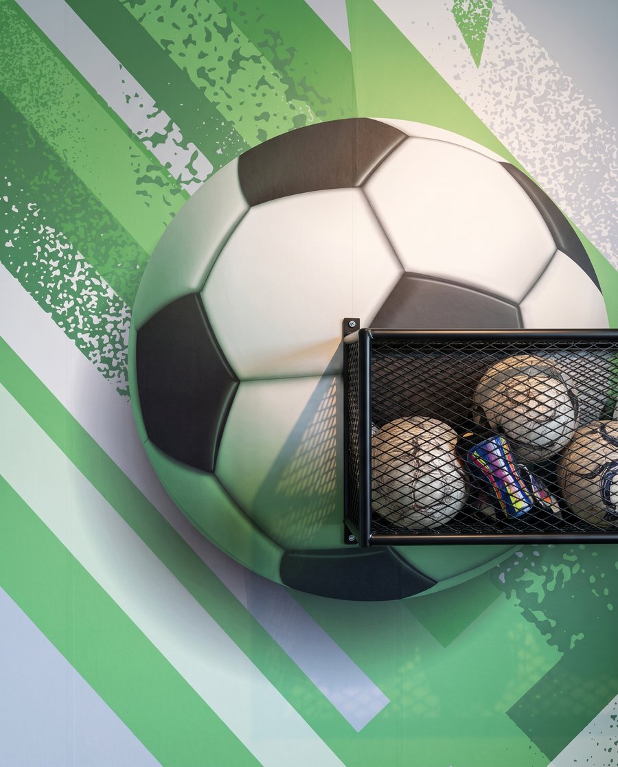 Futball ferde színsávok — részlet