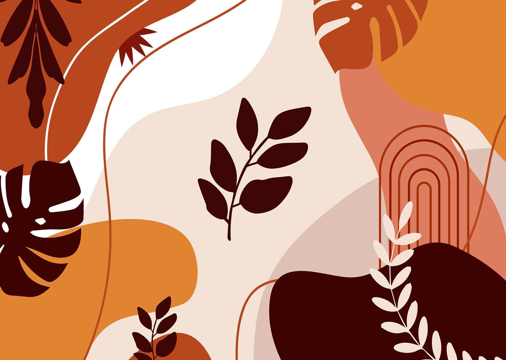 Grafikus levélformák — teljes motívum