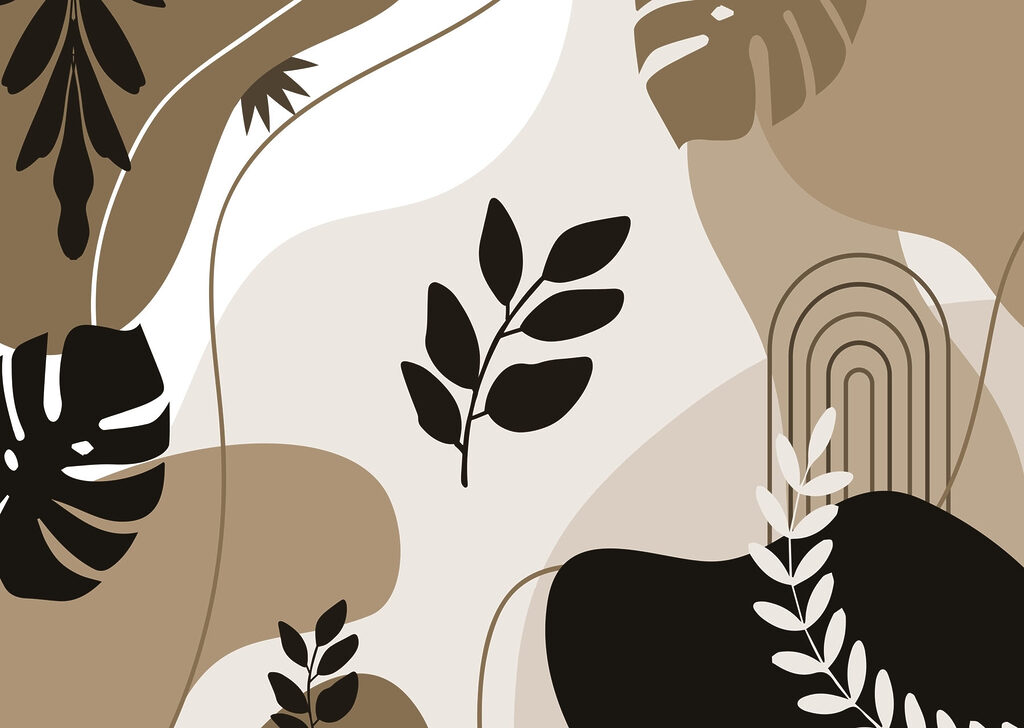 Grafikus levélformák — teljes motívum