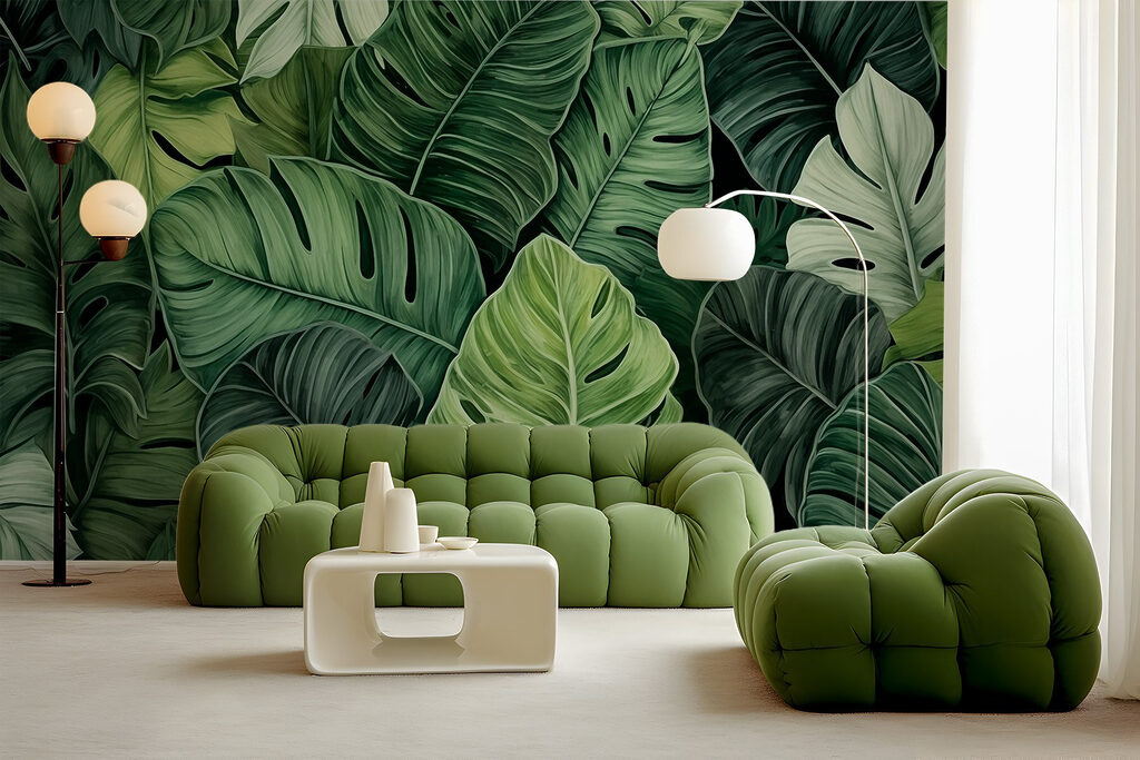 Monstera lombkoronában — lakásbelső 2