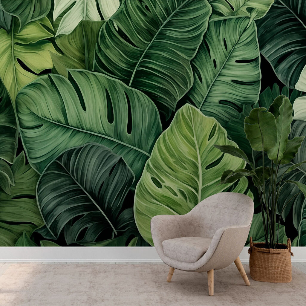 Monstera lombkoronában — lakásbelső 3