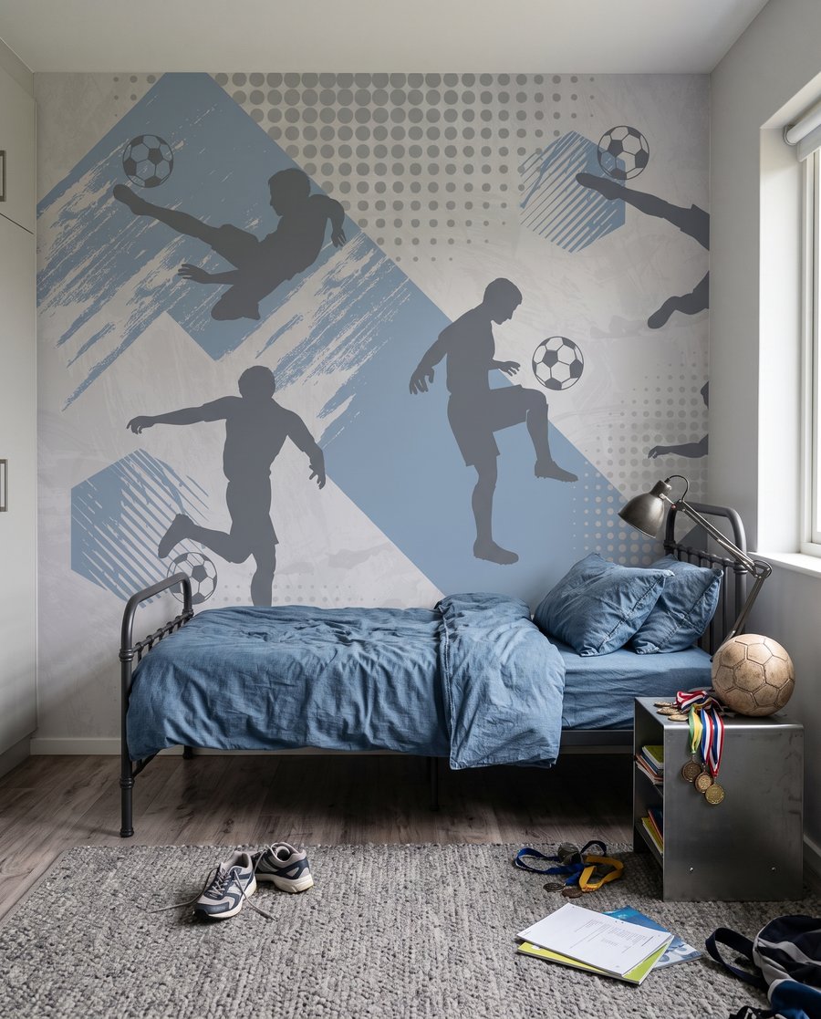 Futballozók mozgásban — lakásbelső 2