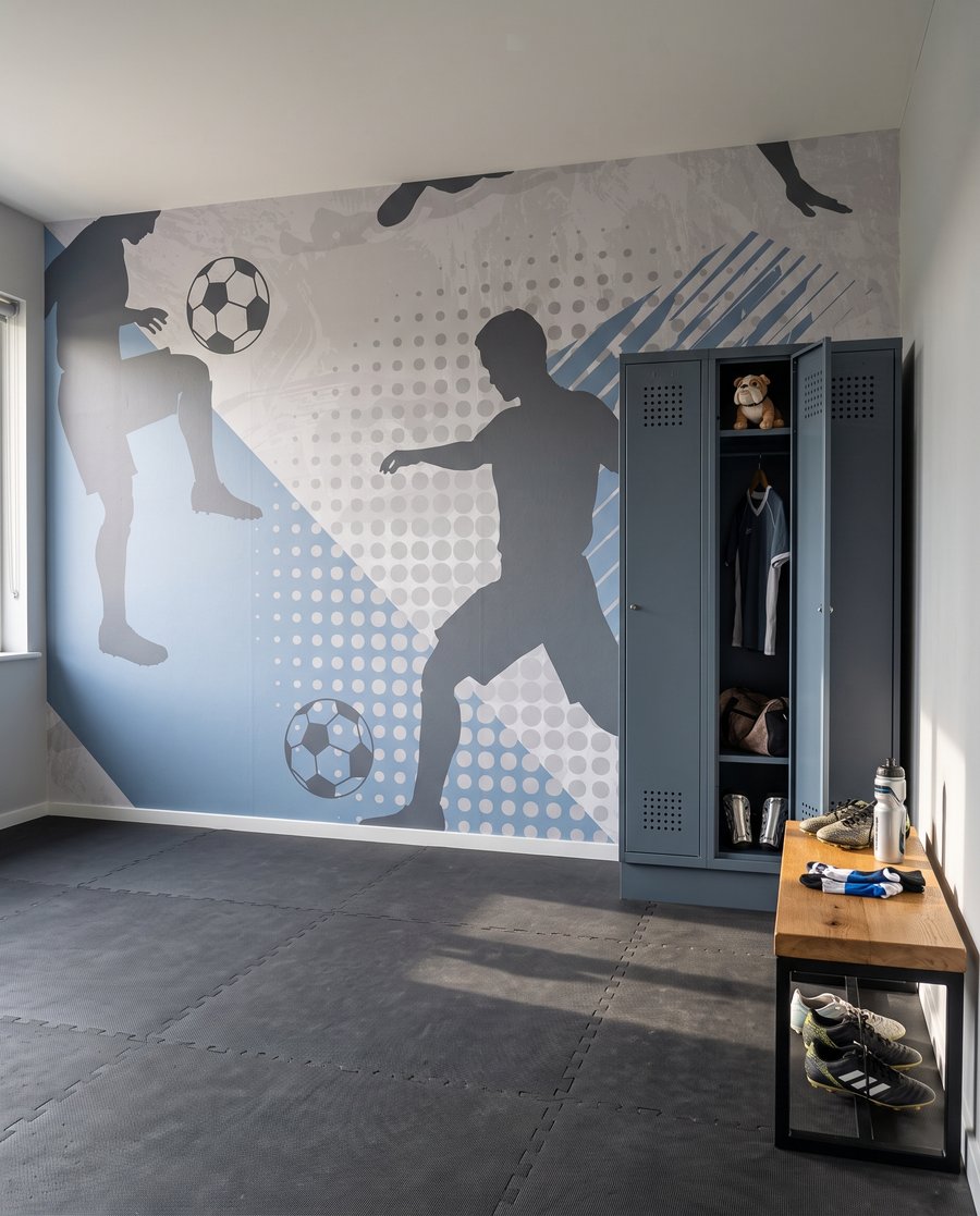 Futballozók mozgásban — lakásbelső 5