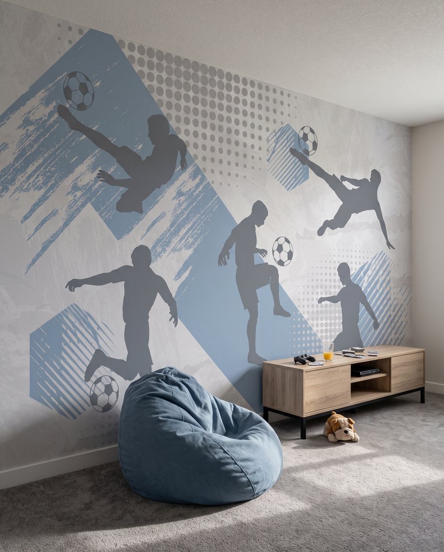 Futballozók mozgásban — lakásbelső 6