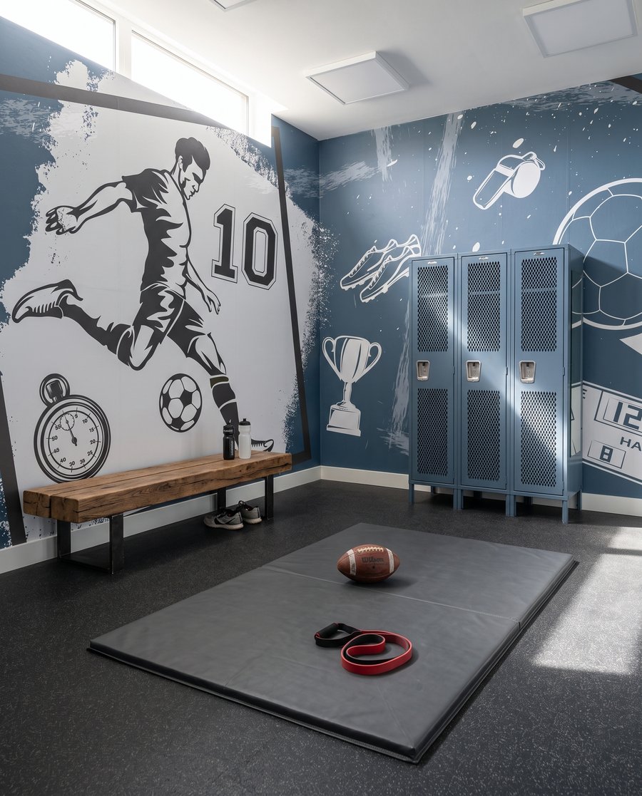 Futballvilág kollázsban — lakásbelső 5