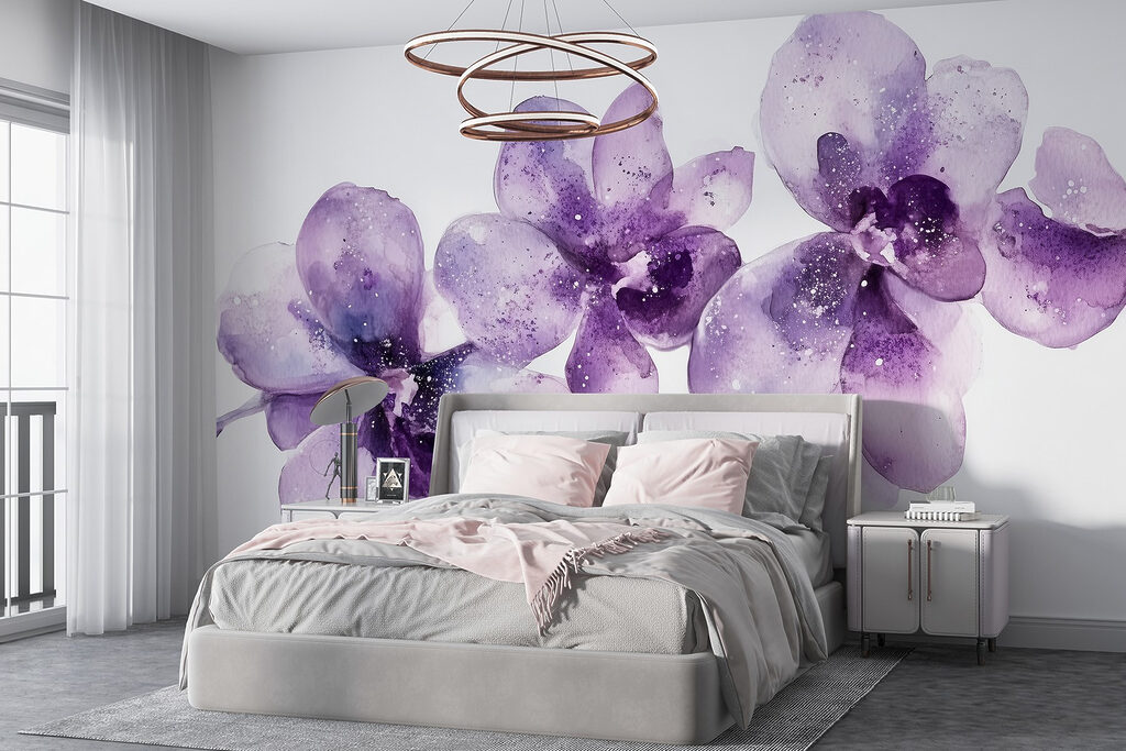 Orchideák akvarellben — lakásbelső 1