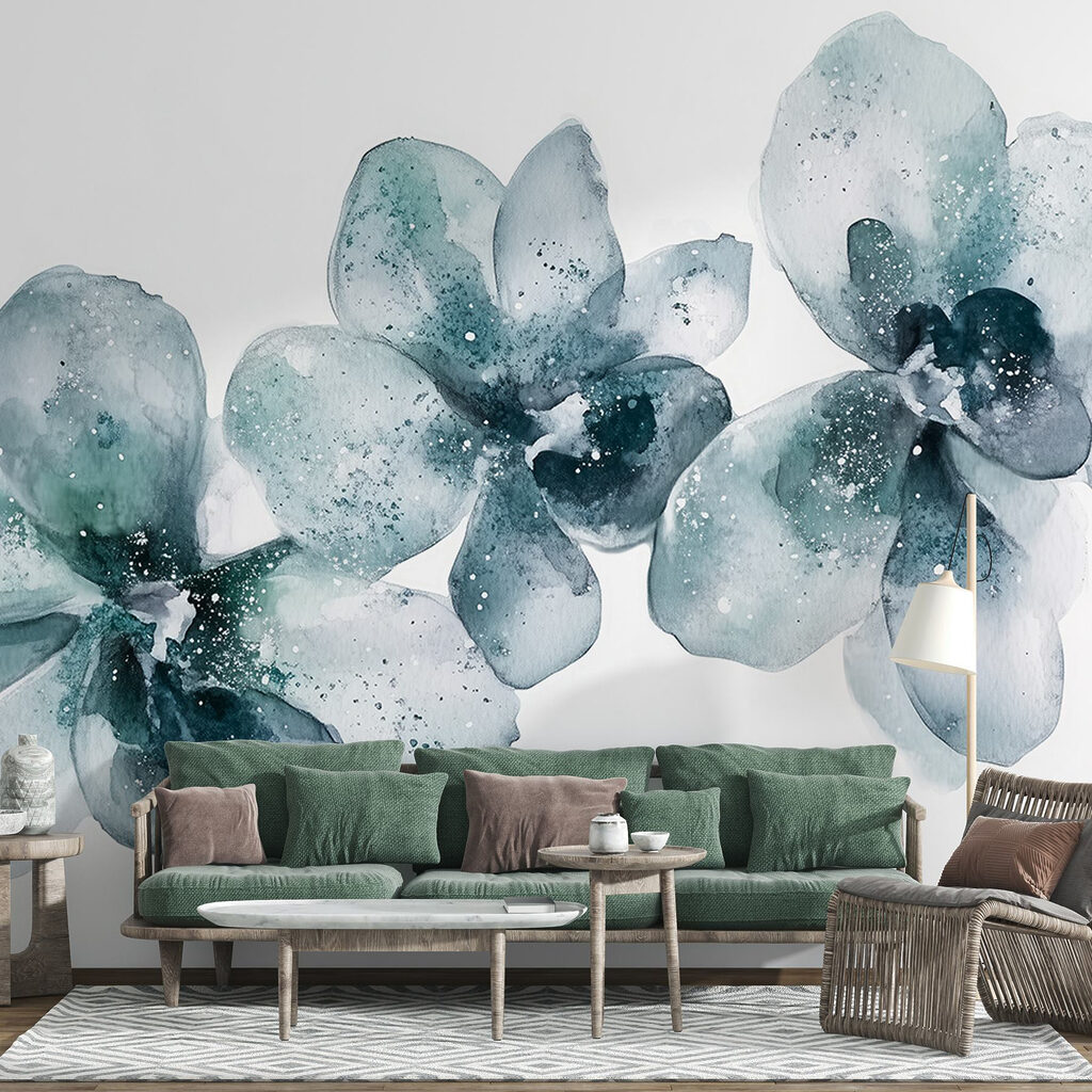 Orchideák akvarellben — lakásbelső 2