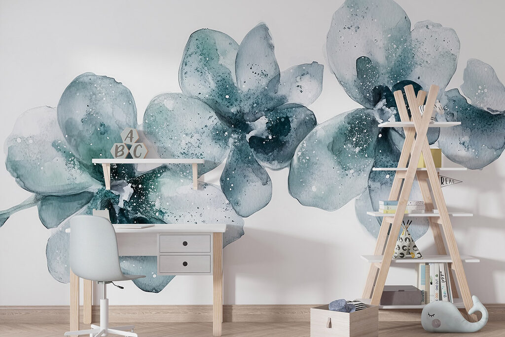 Orchideák akvarellben — lakásbelső 4