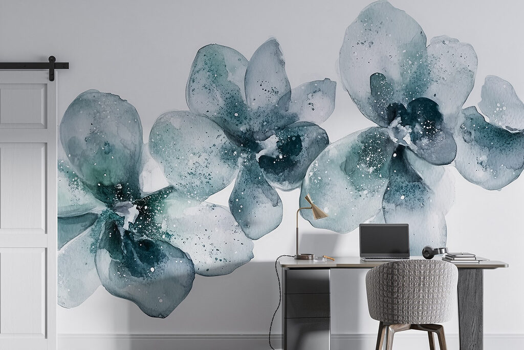 Orchideák akvarellben — lakásbelső 5