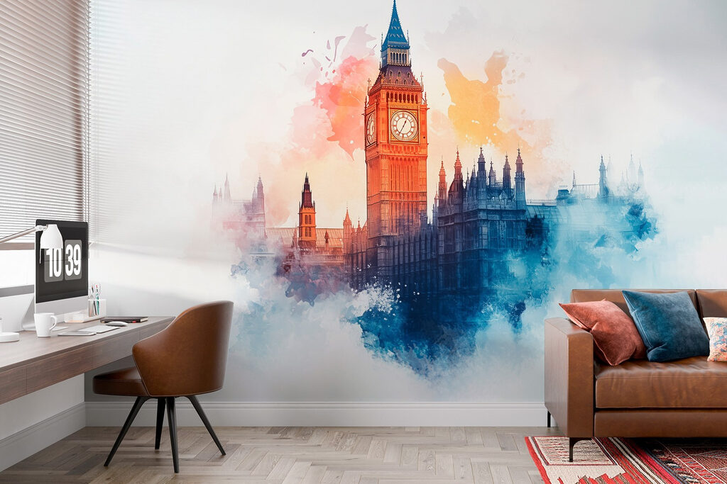 Big Ben festékfoltokkal — lakásbelső 2
