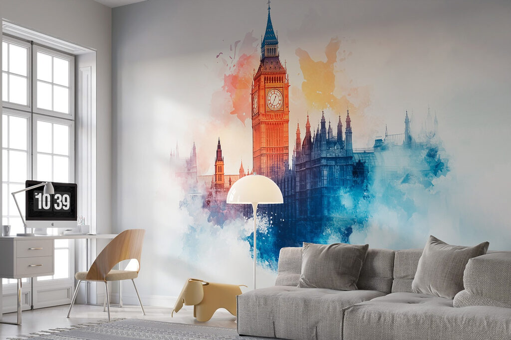 Big Ben festékfoltokkal — lakásbelső 4