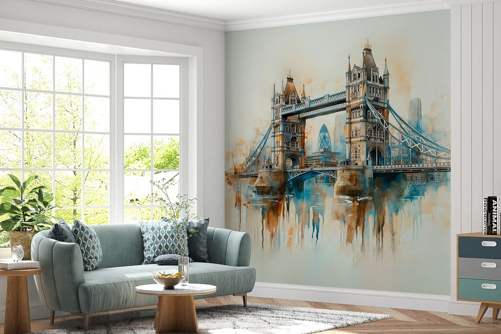 Tower Bridge akvarellben — lakásbelső 1