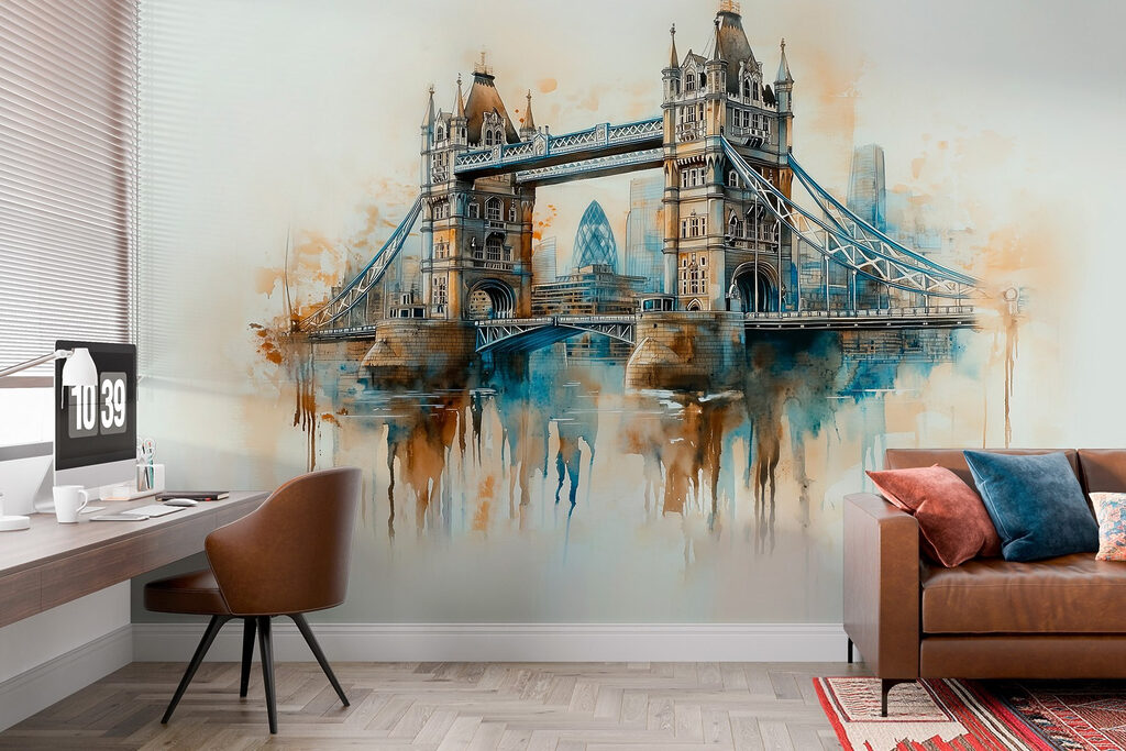 Tower Bridge akvarellben — lakásbelső 2
