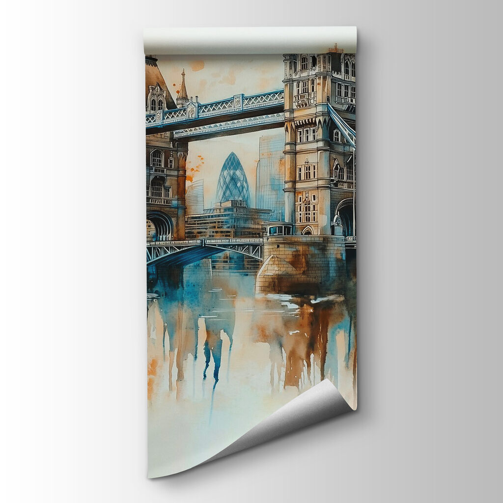 Tower Bridge akvarellben — termékábrázolás