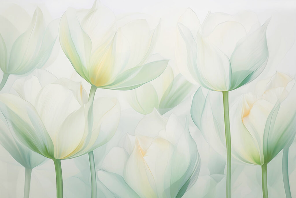 Áttetsző tulipánok — teljes motívum