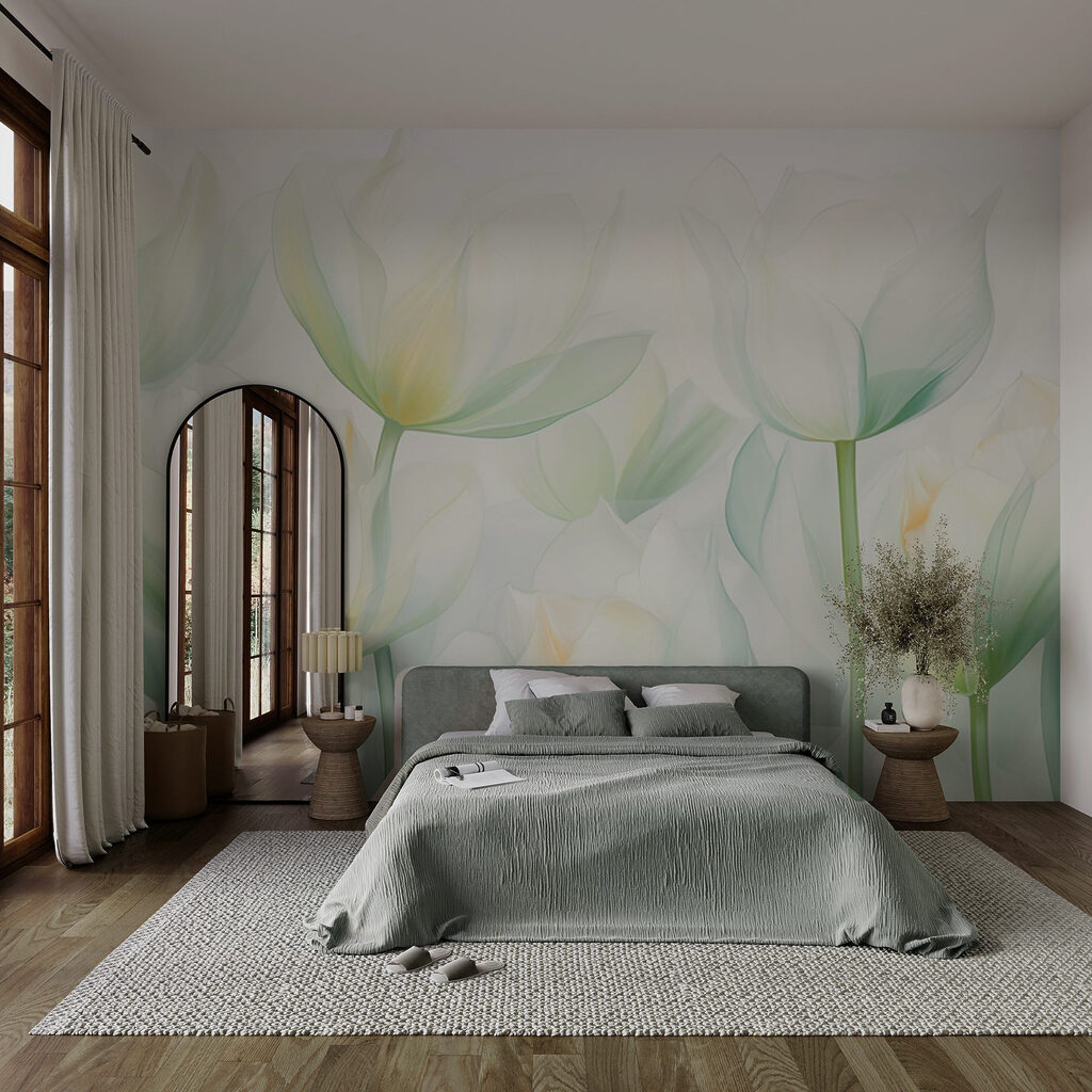 Áttetsző tulipánok — lakásbelső 1