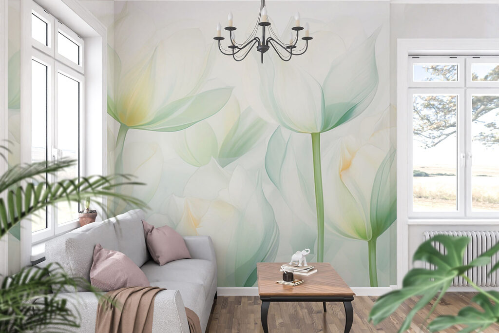 Áttetsző tulipánok — lakásbelső 2