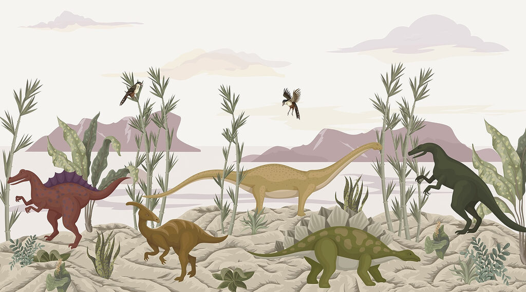 Dinoszauruszok a völgyben — teljes motívum