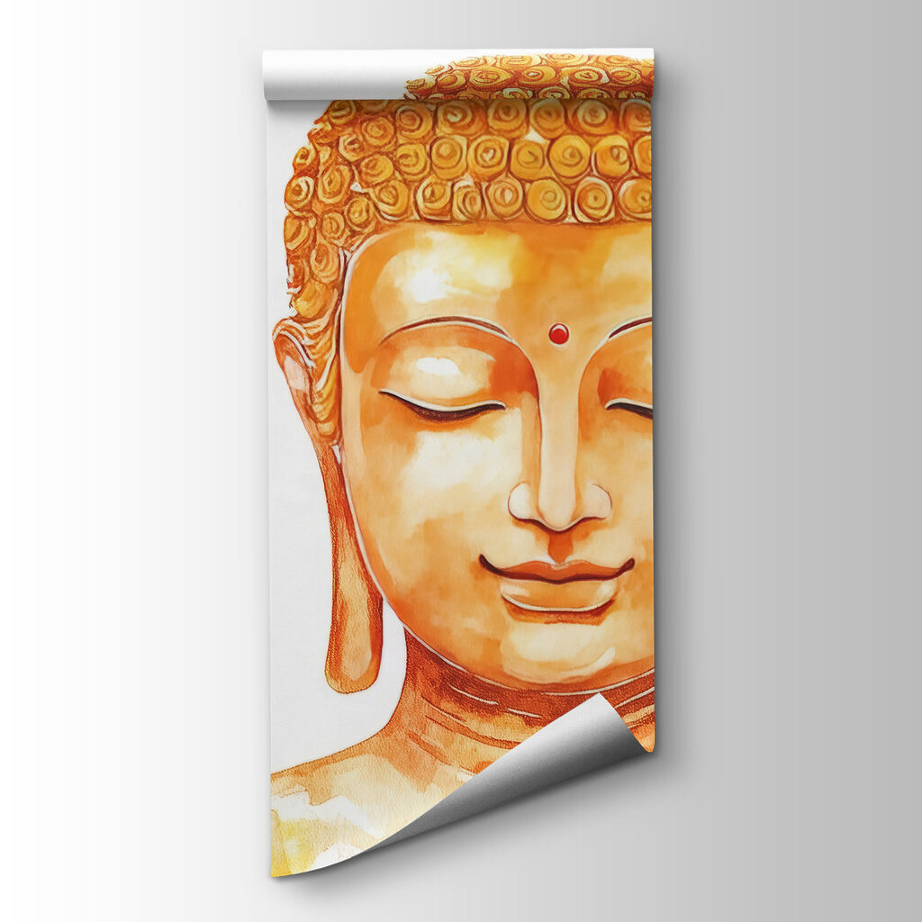 Buddha telt virágok között — termékábrázolás