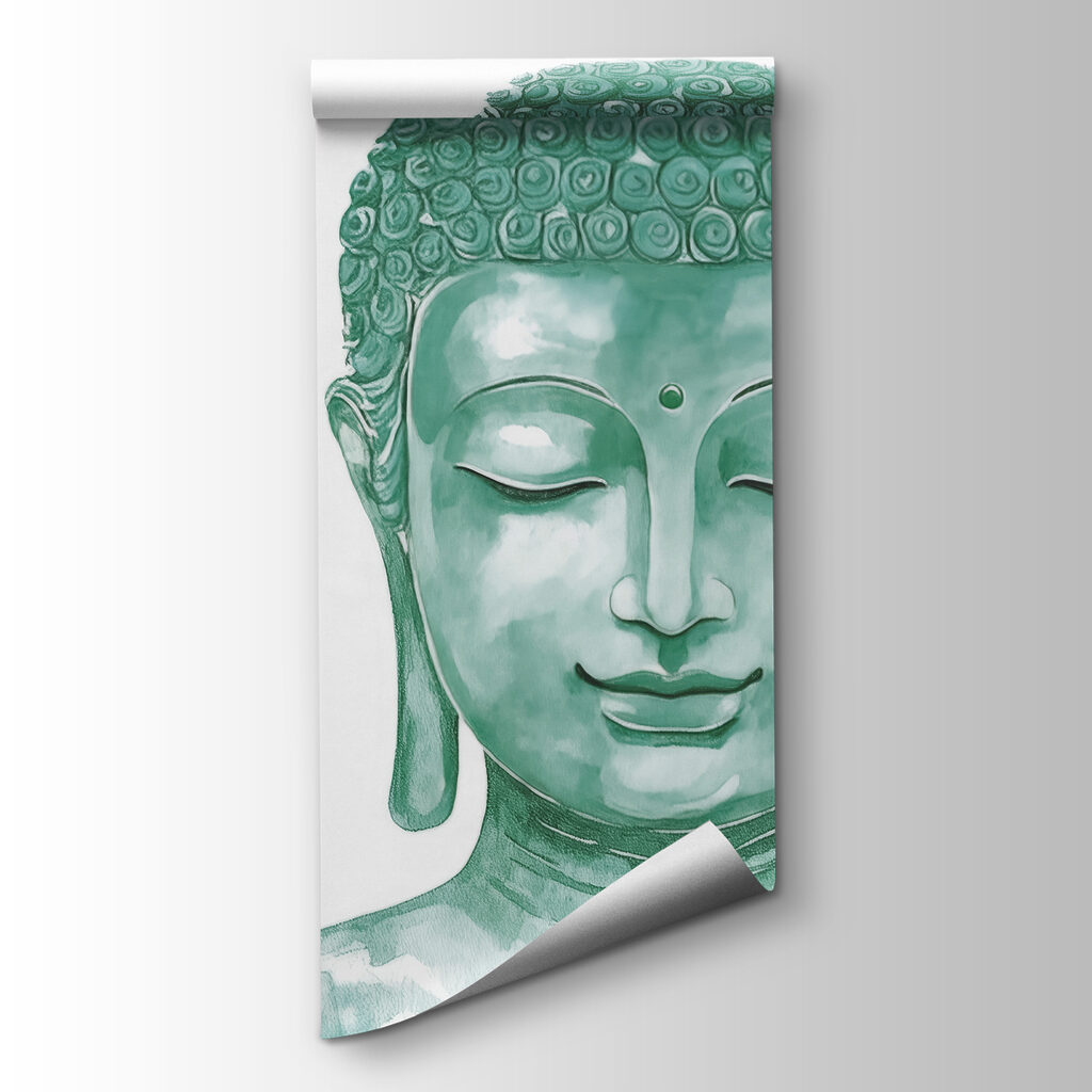 Buddha telt virágok között — termékábrázolás