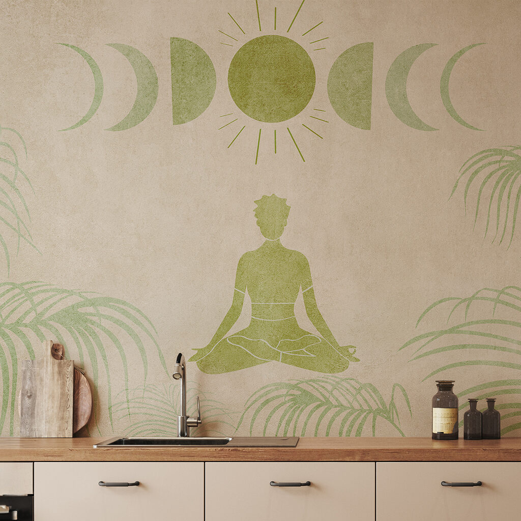Meditáció a holdfázisok alatt — lakásbelső 2