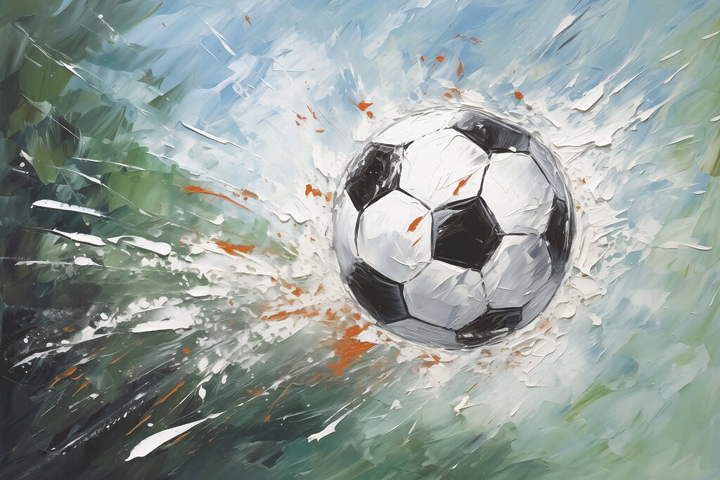 Futball festékviharban — teljes motívum