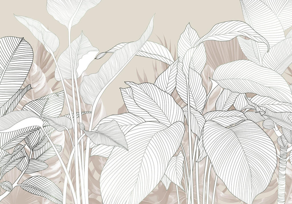 Fehér levelek erezettel — teljes motívum