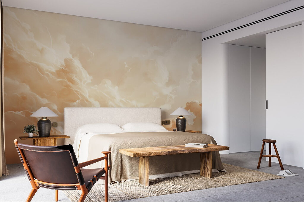 Aranyló felhők fény körül — lakásbelső 3