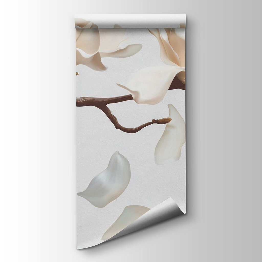Fehér virágok keresztágon — termékábrázolás