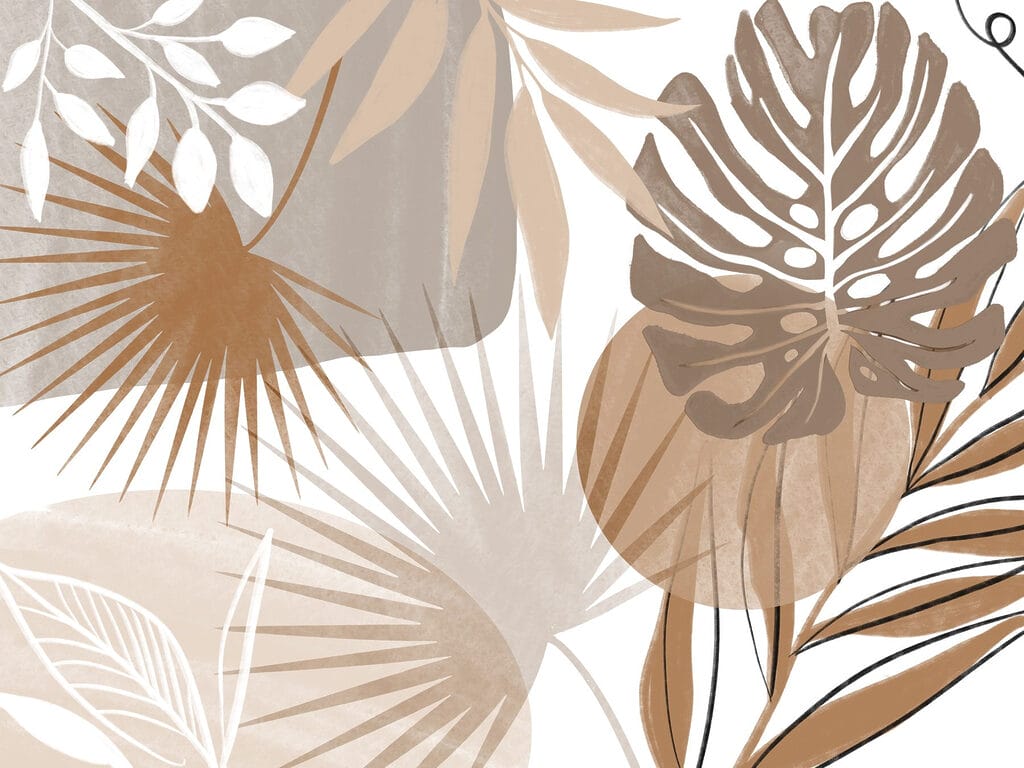 Grafikus levelek terrakottában — teljes motívum