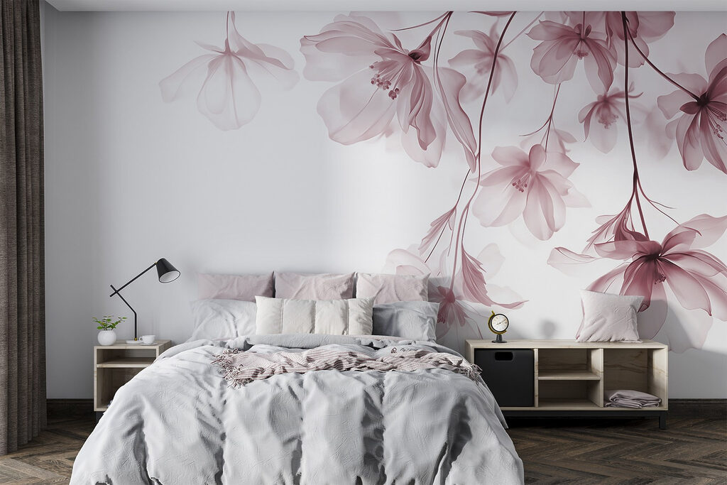 Virágok lógó ágakon — lakásbelső 3