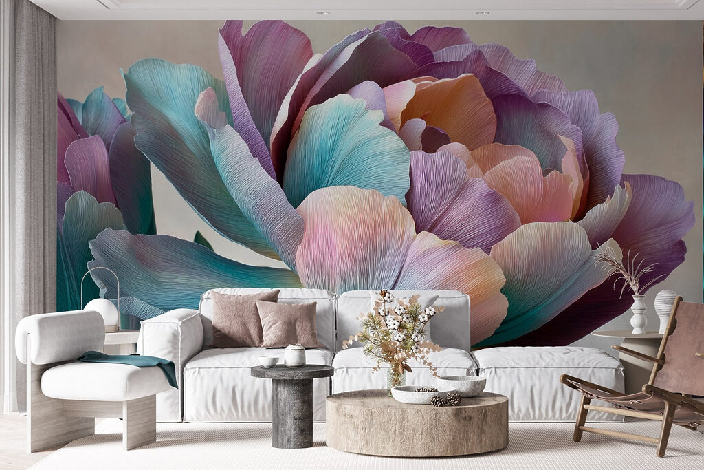 Szivárványszínű tulipán — lakásbelső 5